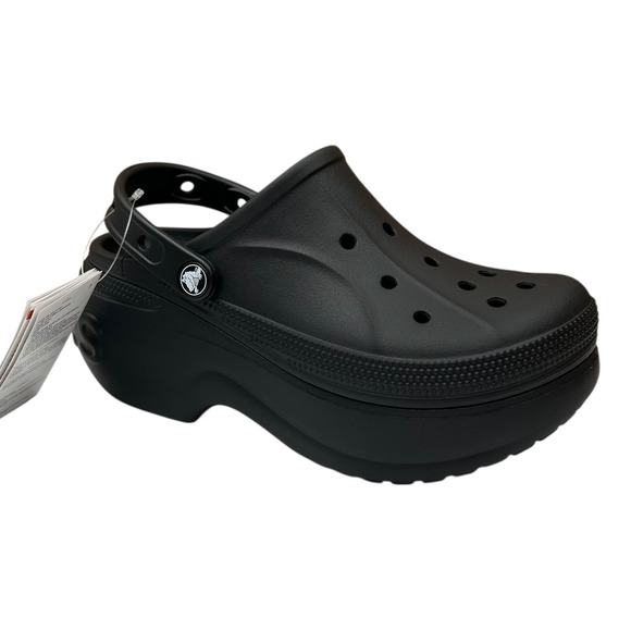 Crocs Women's Mega Wedge Platform Clog Size 7 Black Slip-on Style Water Friendly - Picture 3 of 14